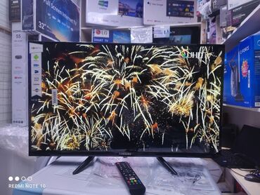 смарт чясы: Смарт‑телевизор Samsung с тонкими рамками и диагональю около 32–40"