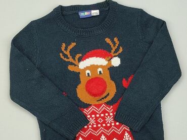 granatowy sweterek dla niemowlaka: Sweterek, Lupilu, 3-4 lat, 98-104 cm, stan - Dobry