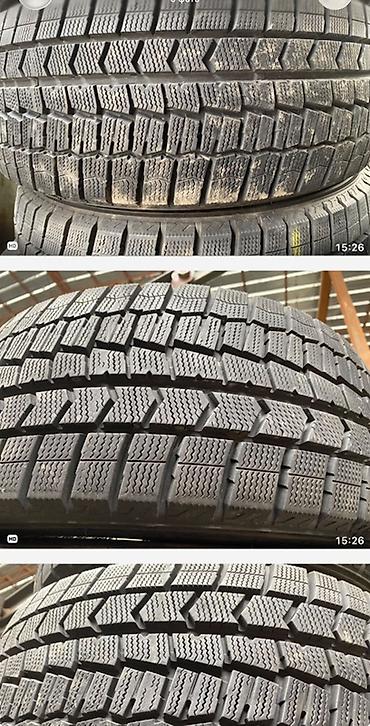 Шины 225 / 45 / R 17, Зима, Б/у, Комплект, Легковые, Япония, DUNLOP at lalafo.kg Шины 225 / 45 / R 17, Зима, Б/у, Комплект, Легковые, Япония, DUNLOP