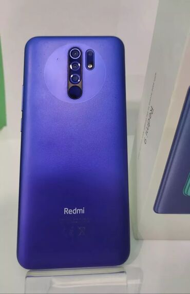 Xiaomi, Redmi 9, Б/у, 64 ГБ, цвет - Синий, 1 SIM, 2 SIM