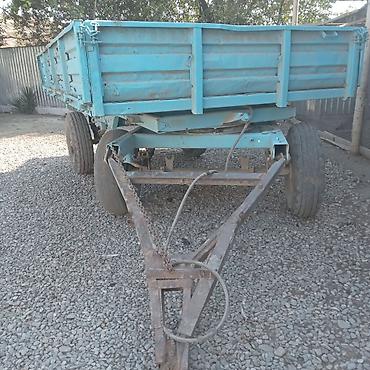 kənd təsərrufatı maşınları: Kənd təsərrüfatı üçün ikioxlu traktor qoşqusu - Rəng: mavi, metal — 2