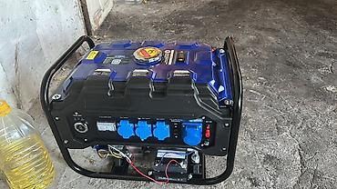 Бензиновый генератор 6.5 киловатт 3х фазный GX210, с ручным стартером