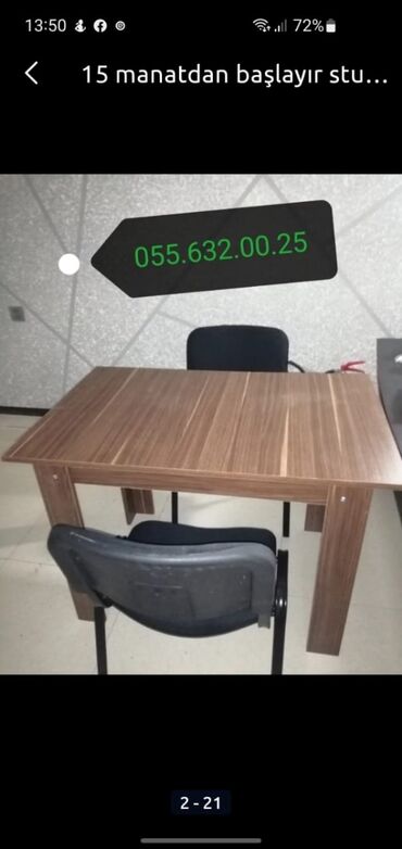 Masa və oturacaq dəstləri: Stol stul desti masa və oturacaqlar desti. Stollar və oturacaqlar — 10