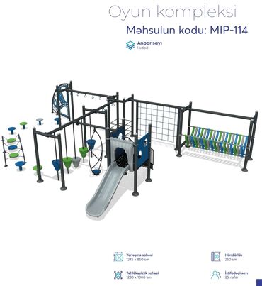 Manejlər: Uşaq oyun meydançası üçün peşəkar modul oyun kompleksləri Təklif — 5