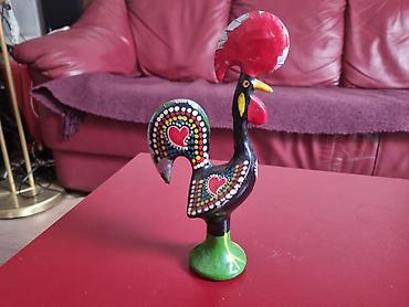 kvalitetna semena: Metalna figura petla – Portugal - Ručno oslikana metalna figura — 4