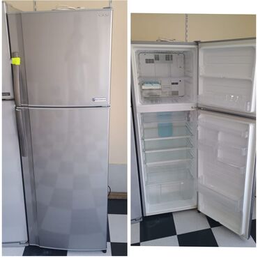 kreditle soyducu: Б/у Холодильник Sharp, No frost, Двухкамерный, цвет - Белый