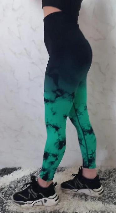 Helanke, biciklistički šortsevi: Ženske sportske helanke visokog struka - Model: duge helanke sa — 13