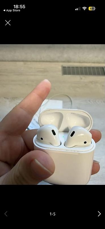 Qulaqcıqlar: İşlənmiş Simsiz (Bluetooth) Qulaqcıqlar, Apple, rəng - Ağ — 3