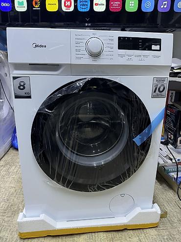 Стиральные машины автомат: Стиральная Машина Midea 🏮 Модель: MFNO3W80B/W-KZ 💧 Объем: 8 кг 📏 — 11