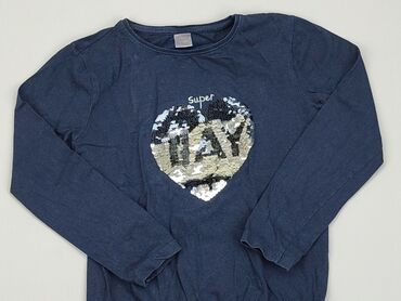 modne bluzki dla dzieci: Bluzka, Little kids, 8 lat, 122-128 cm, stan - Dobry