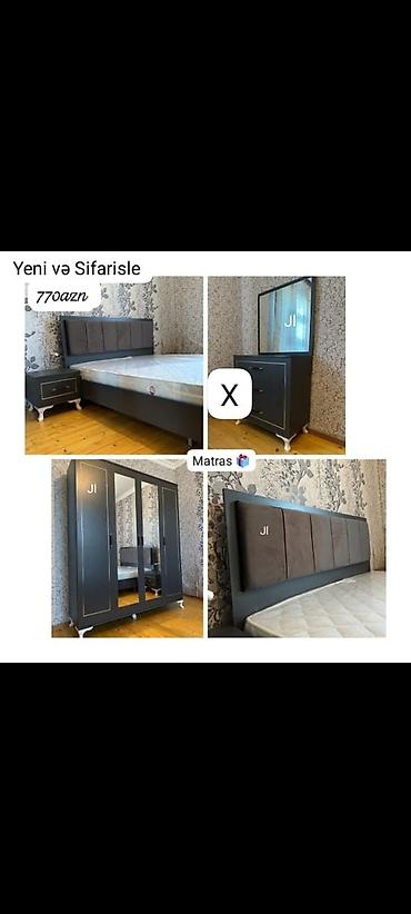 sade yataq otaqlari: Yataq otağı dəsti – “Yeni və sifarişlə”. Qiymət: 770 AZN (şəkildə — 1