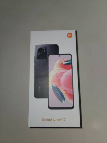 Redmi Note 12, 128 ГБ, цвет - Черный, Отпечаток пальца, Две SIM карты, Face ID