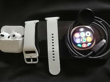 ipod nano 6: Komplekt: simsiz qulaqlıq, ağıllı saat və iki ədəd ağ saat kəməri + — 1