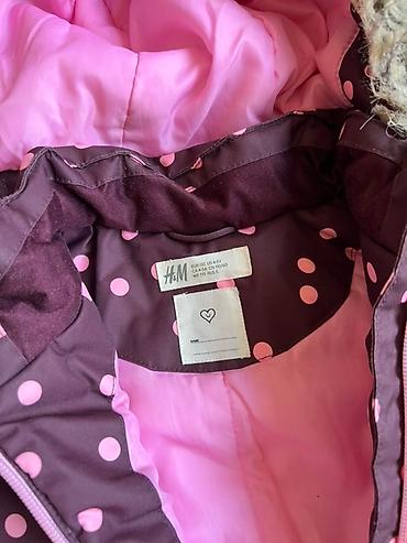 Верхняя одежда: Детский зимний комбинезон H&M - Цвет: темно-сливовый с розовым — 7