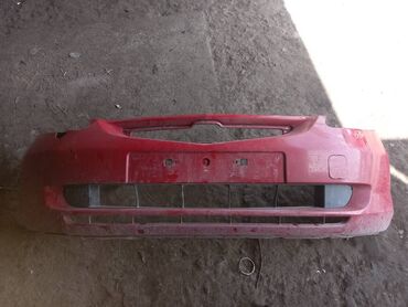Маникюр, педикюр: Передний Бампер Honda 2002 г., Б/у, цвет - Красный, Оригинал