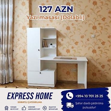 письменные столы: 🇦🇿 Yazı masası dolab ilə birlikdə — 127 AZN ​Ölçülər: ​Ümumi — 1