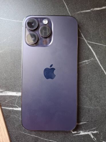 чехол iphone 14: IPhone 14 Pro Max, Б/у, 256 ГБ, Deep Purple, Защитное стекло, Чехол, 92 %