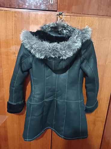 Дубленки: Дубленка, Короткая модель, С капюшоном, M — 9