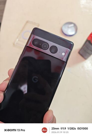 Google: Google Pixel 7 Pro, Б/у, 128 ГБ, цвет - Черный, 2 SIM, eSIM — 1