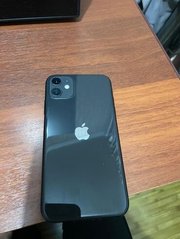 купить телефон айфон 11 бу: IPhone 11, Колдонулган, 64 ГБ, Кара, Коргоочу айнек, Каптама, Куту