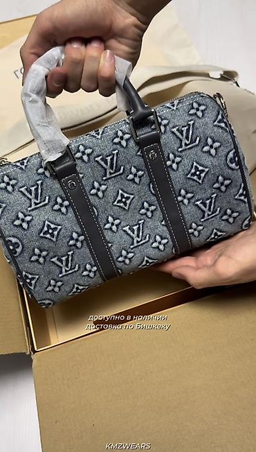 Классические сумки: Классическая сумка, Louis Vuitton, Китай, Материал: Джинс, Винтажный стиль, Застежка на молнии, Подкладка из мягкого материала, Женские, Новый — 3