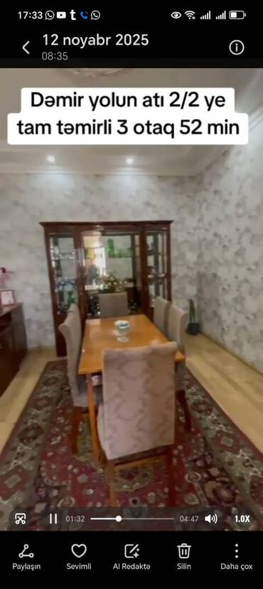 Köhnə tikili: Gəncə, 3 otaqlı, Köhnə tikili, 80 kv. m — 5