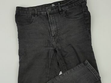 spódnice jeansowe z przetarciami czarne: Jeans, SinSay, M (EU 38), condition - Good