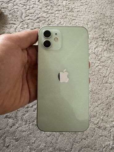 Apple iPhone: IPhone 12, Б/у, 256 ГБ, Зеленый, Чехол, 77 % — 1
