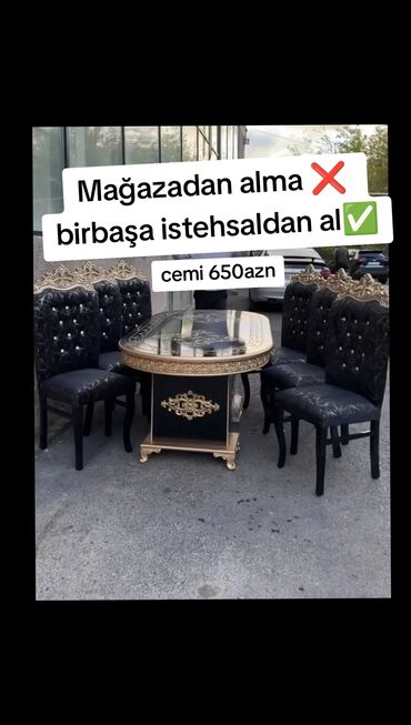 barnı stul: Qonaq otağı üçün, Yeni, 6 stul