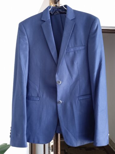 брючный костюм мужской: Костюм 4XL (EU 48), цвет - Синий