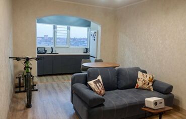 срочная продажа квартир: 1 бөлмө, 46 кв. м, 106-серия жакшыртылган, 9 кабат