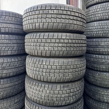 Шины: Шины 215 / 55 / R 17, Зима, Б/у, Комплект, Легковые, Япония, Dunlop