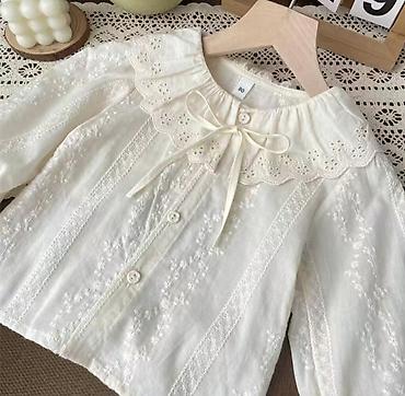 Топы и рубашки: Рубашка, цвет - Белый, Новый — 19