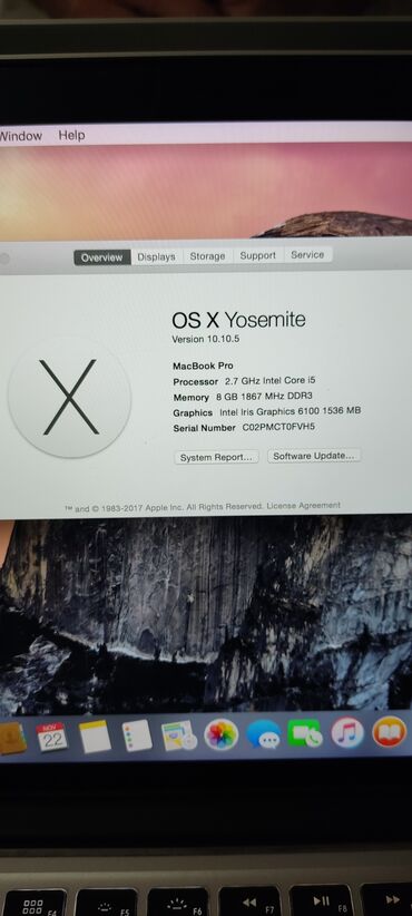 Apple MacBook: İşlənmiş Apple MacBook, 13.3 ", Intel Core i5, 256 GB, Ünvandan götürmə, Pulsuz çatdırılma, Ödənişli çatdırılma -da lalafo.az — 8 Apple MacBook: İşlənmiş Apple MacBook, 13.3 ", Intel Core i5, 256 GB, Ünvandan götürmə, Pulsuz çatdırılma, Ödənişli çatdırılma — 8