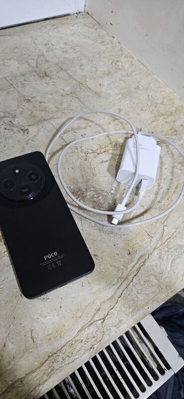 Poco: Poco C75, 128 GB, rəng - Qara, Barmaq izi, Face ID