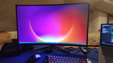Noutbuk və netbuklar: 32 İnch 2K Gaming Monitor satılır Curved 165hz FastIPS panel CİDDİ