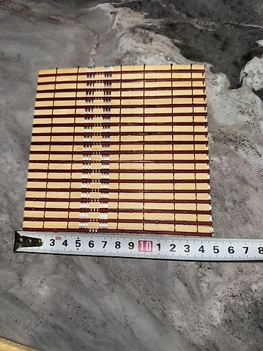 bambu: Bambuk süfrə altlıqları 15*14 sm - 65 paçka qalıb 18*18 sm - 70 — 7
