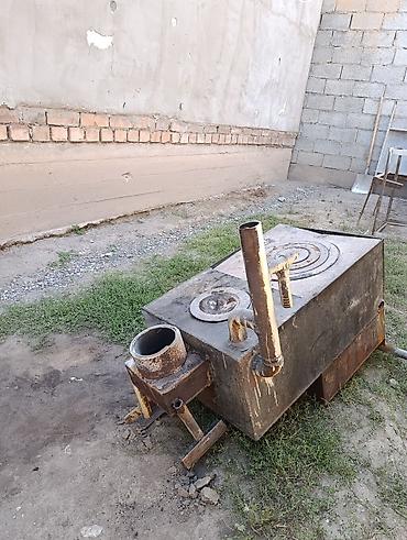 металлическая печь: Металлическая печь-буржуйка с варочной поверхностью - Материал — 1