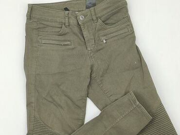 krótkie spodenki damskie jeansowe poszarpane: Jeans, H&M, XS (EU 34), condition - Good