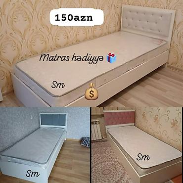 bir nəfərlik yataq: Çarpayı rəng seçimi var matras 🎁 — 1