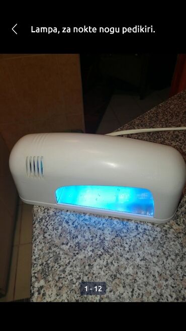 UV i LED lampe za nokte: Lampa za nokte nogu. Pedikir — 12