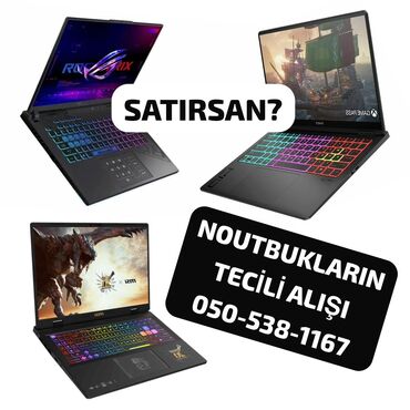 Toshiba: NOUTBUK ALIRAM! TƏZƏ VƏ AZ İŞLƏNMİŞ.
PROBLEMİ OLAN MODEL ALMIRAM!!!