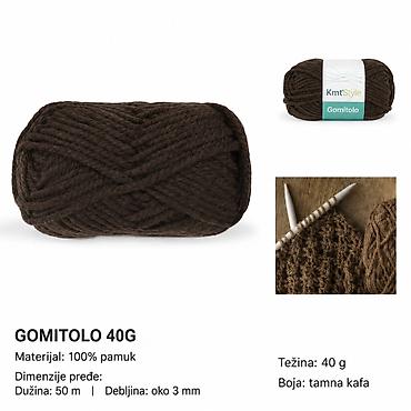 KMT Trostruka vunica tamno kafa 3283081 Gomitolo vunica u boji tamna