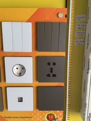 duyu: Bu məhsul elektrik açarları və rozetkaların müxtəlif modellərini