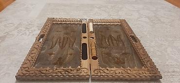 Nərdlər: Taxta oymalı nərd/şahmat/backgammon lövhəsi - Material: tam ağac — 8