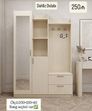 Dəhliz dolabı – funksional giriş mebel dəsti - Ölçü: 200 × 120 × 40
