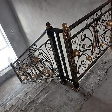 Изготовление перил: Изготовление перил Материал: Кованное железо, Наружные, Бесплатный замер — 218