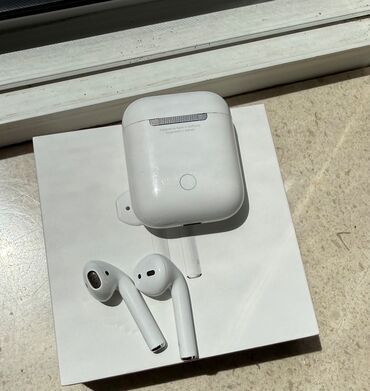 airpods orginal: İşlənmiş Simsiz (Bluetooth) Qulaqcıqlar, Apple, rəng - Ağ