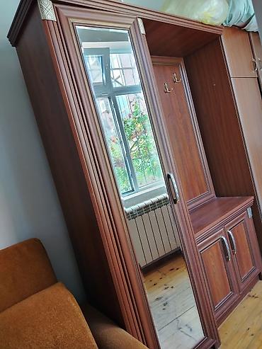 2ci el dehliz dolabi: İşlənmiş, 2 qapılı, Güzgülü, Qırmızı, Kupe, Düz dolab — 1