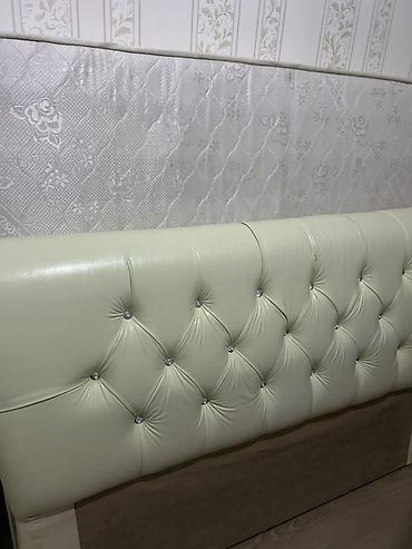 kravat ölçüleri: Klassik dizaynlı iki nəfərlik çarpayı karkası və döşək - Başlıq: krem — 1